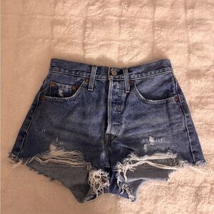 Levi’s Distressed Jean Shorts